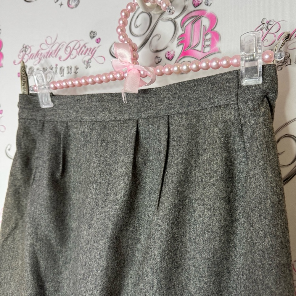 Escada skirt long wool made in Germany 🇩🇪 38 Heather Gray Skirt - Picture 2 of 6